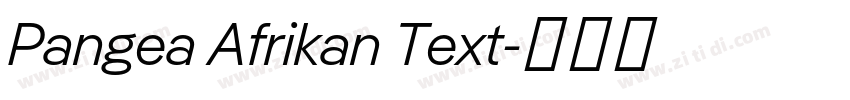Pangea Afrikan Text字体转换